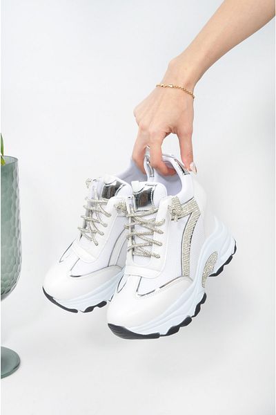 Lady Women's Hidden Wedge Heeled Stone Sports Shoes
