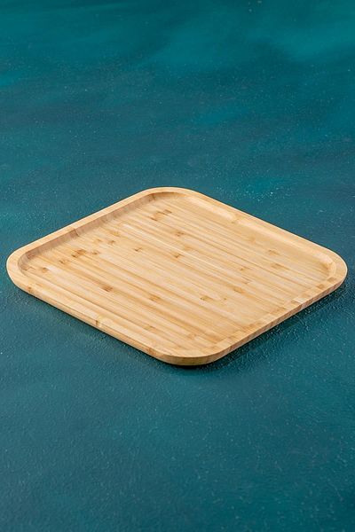 ACAR Bamboo Square Plate - 30 Cm