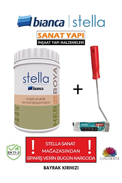 Bianca Su Bazlı Saf Akrilik Boya Ve Rulosu 1Lt