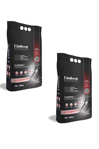 Lindo Cat Lindocat Advanced Clumping Aktif Karbon Gelişmiş Topaklanma Kedi Kumu 10 L X 2 Adet