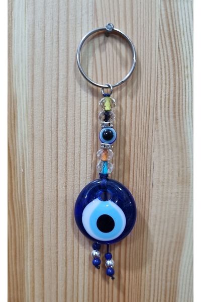 erdoğan hobi Crystal Charm Keychain Ornament Car Ornament Bag Ornament Evil Eye Beaded Gift Keychain