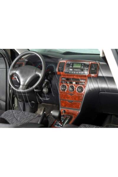 meriç cockpit design ميريتش ®   تويوتا كورولا تنجيد توريد امامي اسود لامع 19 قطعة 2004-2007