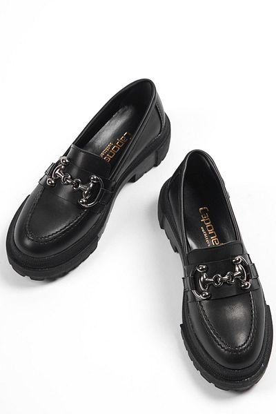 Capone Outfitters Loafer - Schwarz - Flacher Absatz