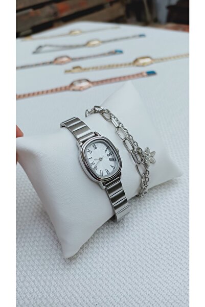 pullmarkt Bileklik Set + Analog Kol Saati Saati Seti