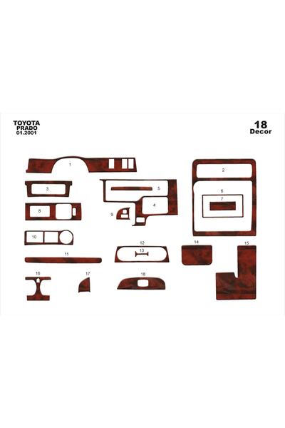 meriç cockpit design ميريتش ®   تويوتا برادو تنجيد صندوق اليد الأمامي ماهوجني...
