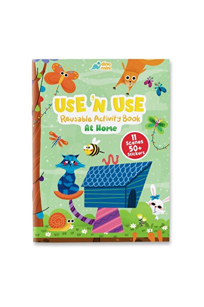 Neobebek Use 'n Use Reusable Activity Book - At Home (TÜKENMEYEN STİCKER AKTİ...