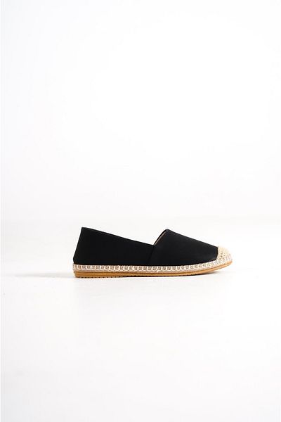 Capone Outfitters Espadrilles - Schwarz - Flacher Absatz