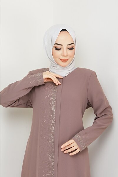 KMKkombin Women's Summer Hidden Zipper Honeycomb Fabric Hijab Topcoat