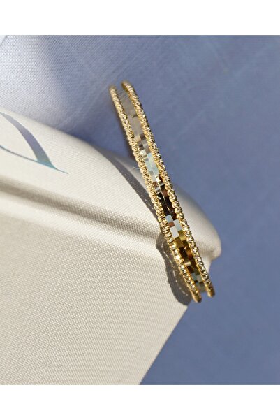 Karadeniz Kuyumculuk Dorika Detaylı Aynalı Tasarım Altın Kelepçe Bileklik (sarı Altın)