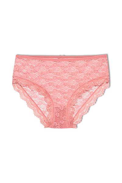 HNX Γυναικεία εσώρουχα Mink Lace Ψηλόμεση Plus Size