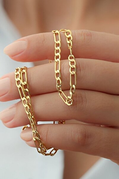 Silvano Jewelry 925 Ayar Gümüş Figaro Zincir Kolye