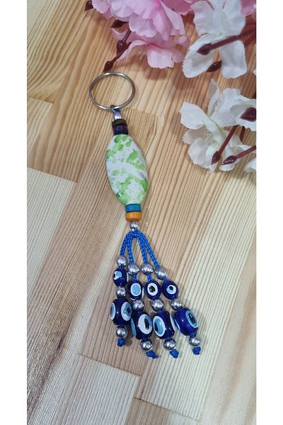 erdoğan hobi Keychain Charm Charm Evil Eye Ornament Car Ornament Bag Ornament Evil Eye Beaded Gift Keychain Mdl3