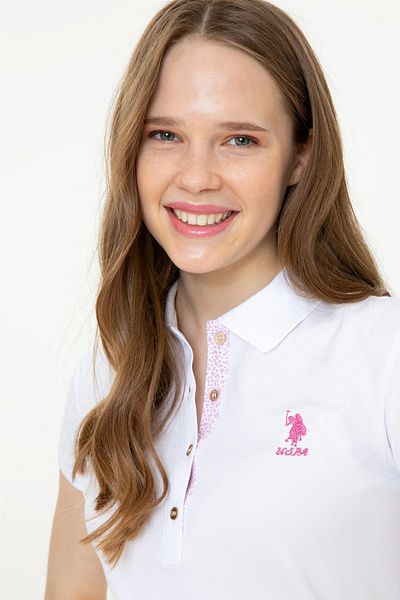 U.S. Polo Assn. Tricou de damă cu gât polo Basic