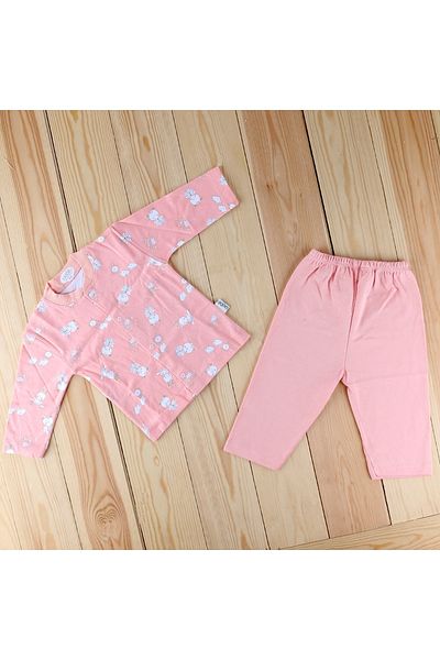 Sebi Bebe Bear Girl Printed Baby Pajama Set 2329