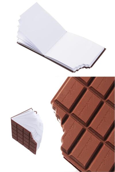 Mofy Baby Chocolate Shaped Scented 80 Sheets Mini Notepad