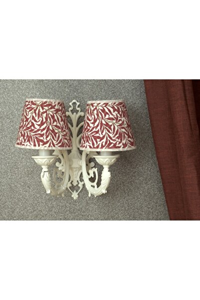 MASSARELLI Artur Ikili Aplik Krem-fuşya Yapraklı