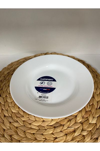 Luminarc White Arcopal Everyday Pit Dinner Plate - 22 Cm, 6 Pieces