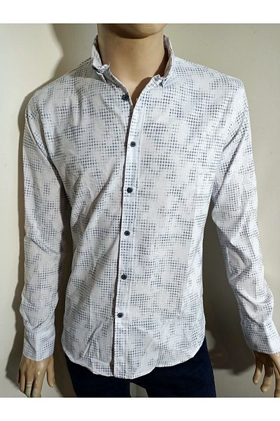 PACHOZ Cămașă sport cu nasturi, slim fit