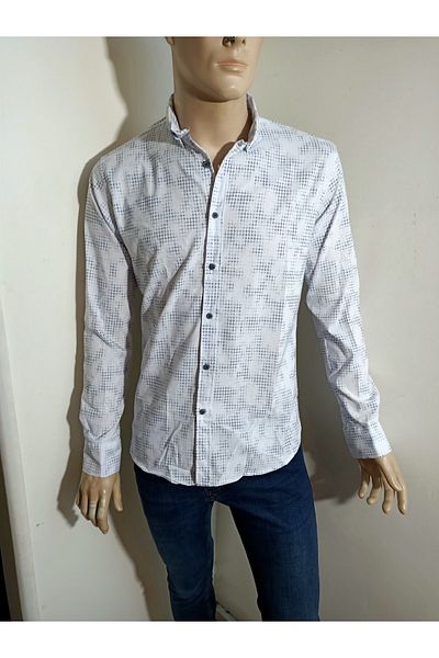 PACHOZ Cămașă sport cu nasturi, slim fit