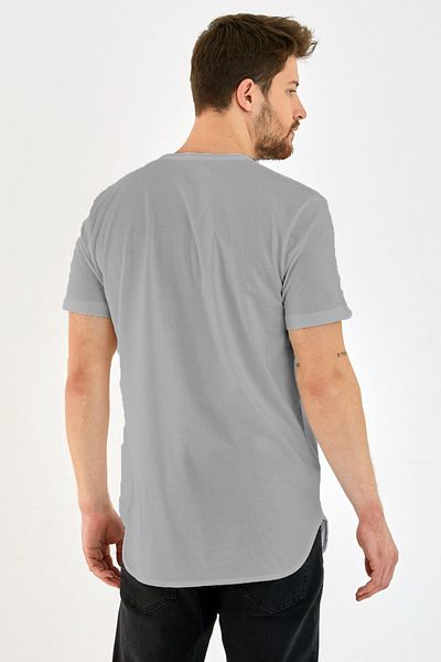 AMAZING CRASH Ανδρικό μπλουζάκι Basic Crew Neck Long Fit με φούστα