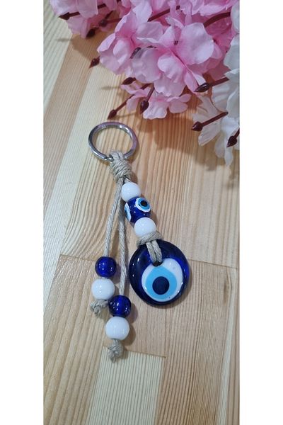 erdoğan hobi Keychain Charm Keychain Jute String Ornament Car Ornament Bag Ornament Evil Eye Beaded Keychain