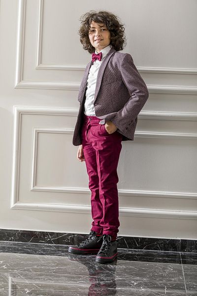 Nexactive Children's Junior Suit with Bow Tie Graduation Ball Eid Set Nx-5011