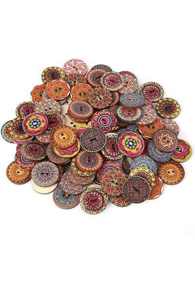 MOR SALKIM HOME Retro Button 2.5 Cm 10 Pieces (2.5 Cm 10 Pieces)