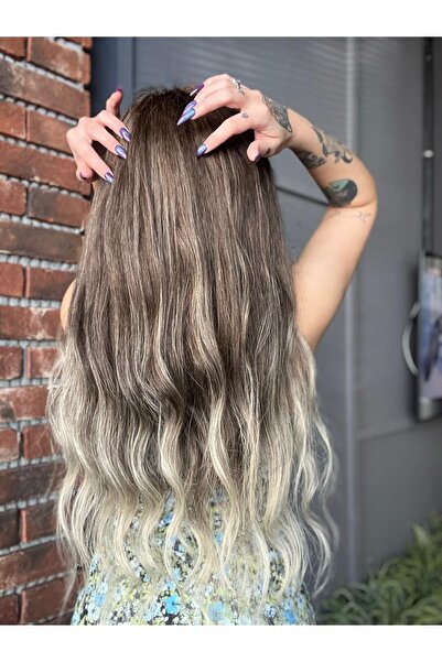 Suzan Peruk Kumral Özel Uçları Platin Tamamen Rus Tonlama