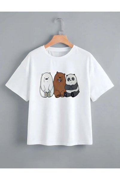 MODERNİZE Pandas Printed Girl/Boy T-shirt