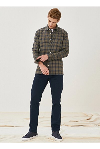 WRANGLER Lacivert Erkek T-shirt Texas Slim Jean Pantolon