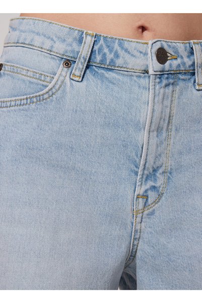 Lee Pantaloni scurți pentru femei, mov deschis, cu talie înaltă, drepti L37chgb33