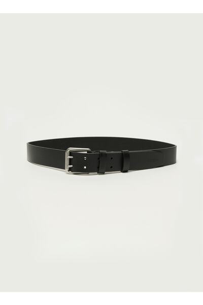 WRANGLER Siyah Erkek T-shirt W231311001_deri Kemer