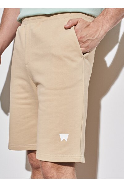 WRANGLER Bej Erkek T-shirt W231354614_sweat Şort