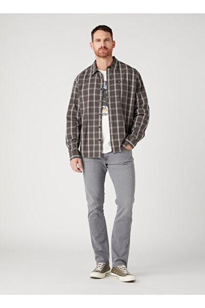 WRANGLER Gömlek Yaka Siyah Erkek T-shirt W5d64mxv6_uzun Kollu Gömlek