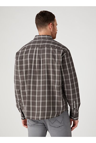 WRANGLER Gömlek Yaka Siyah Erkek T-shirt W5d64mxv6_uzun Kollu Gömlek