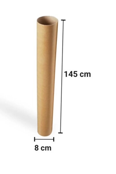 Mçb Group Karton Masura Boy 145 Cm Iç Çap 8 Cm Balonlu Naylon Masurası (1 Ade...