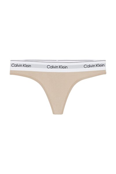 Calvin Klein String - Beige - Unifarben
