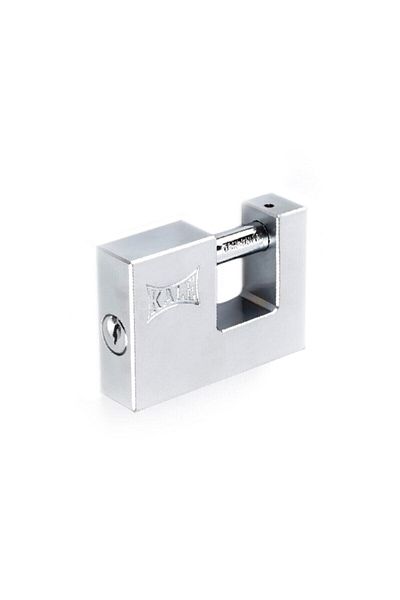 KALE Horizontal Brass Satin Padlock Chrome 80 Mm