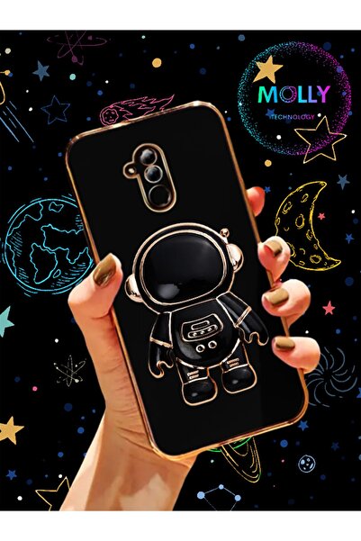 Molly Technology Huawei Mate 20 Lite Için Siyah Astronot Standlı Kenarları Go...
