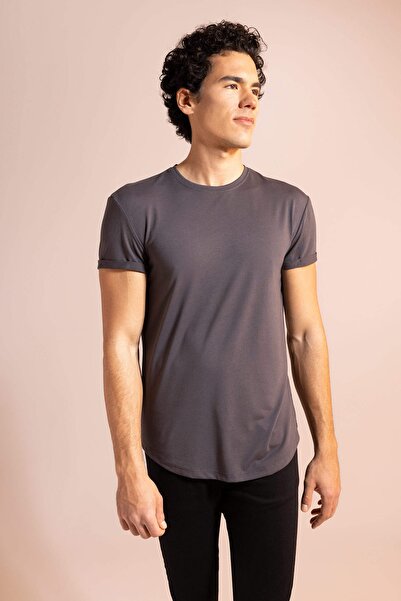 DeFacto Μακρύ μπλουζάκι με μακρύ μανίκι με λαιμόκοψη με λαιμόκοψη N2104azbk81