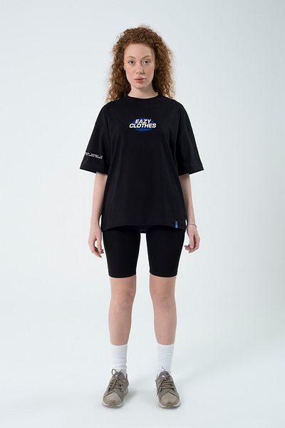 Eazy Co Feel Better Black Unisex Extra Oversize Short Sleeve T-shirt
