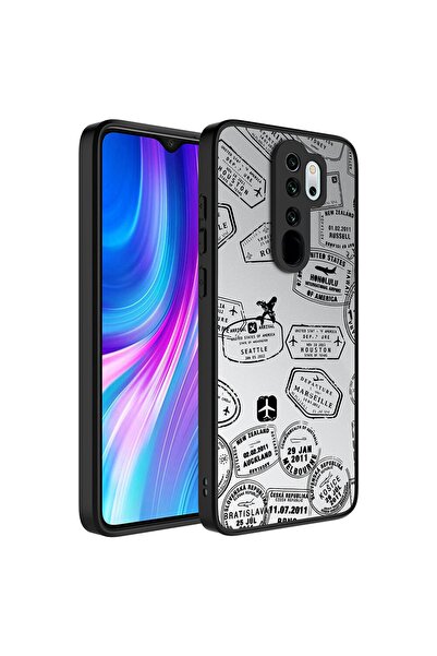 ZM STORE Xiaomi Redmi Note 8 Pro Kılıf Aynalı Desenli Kamera Korumalı Parlak ...