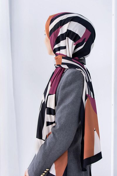 Vissona Γυναικείο Luxury Medina Silk Shawl Salmon