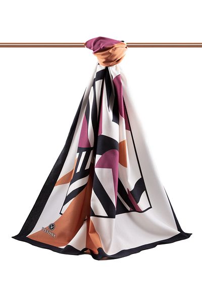 Vissona Γυναικείο Luxury Medina Silk Shawl Salmon