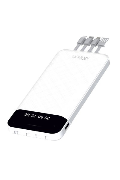 İXTECH 10.000 Mah Powerbank Kablosuz Şarj Cihazı Beyaz