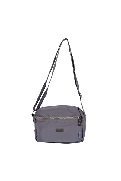 Bagacar Urban 3026 Сіра атласна сумка через плече