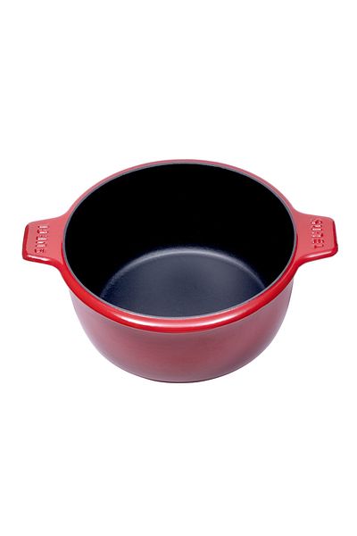 Sürel Red Round Iron Cast Drop Pot 24 cm