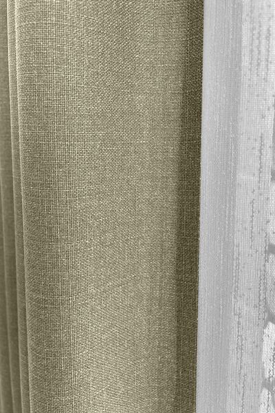 Alaska Linen Fund Curtain Cagla Single Wing Sparse Pleat