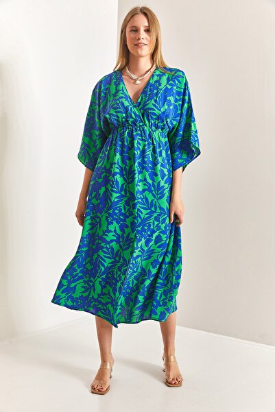 Bianco Lucci Dámské dvouřadové šaty s předním rozparkem