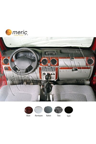 meriç cockpit design ميريتش ®   رينو كانجو كوبستار توربيدو أمامي مطلي بالماهوجني 10 قطع 98-08